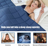 NNECW 9 kg Luxury Cooling Weighted Blanket for Quality Sleep-Blue