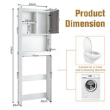 NNECW 4-Tier Toilet Storage Rack Cabinet for Bathroom Laundry Balcony