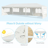 NNECW Waterproof Gazebo Tent with Strong Connection Stakes Ropes for Party
