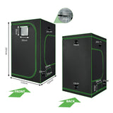 NNECW 122cm x 122cm x 203cm Reflective Grow Plant Growth Tent for Indoor Plant