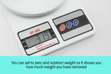 NNEDPE Digital Kitchen Scales 10kg / 1gm Electronic Food Scale