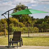 NNEDPE Sorrento Outdoor Living Cantilever Umbrella 2.7M - Green