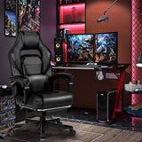 NNECW Ergonomic Racing Computer Chair with Adjustable Backrest for Office Black