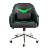 NNECW Adjustable Swivel Office Armchair with Massaging Cushion for Office Green