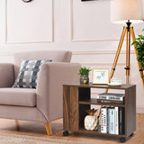 NNECW 3-tier Side Table with Storage Shelf for Living Room