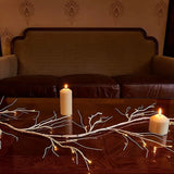 NNETM 1-Pack Simulated Birch Branch Lights - 4.92ft, 45 Light Beads