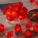 NNETM Romantic LED Rose String Lights for Valentine's Day - 6.56ft(Red)