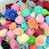 NNETM 500pcs Mixed Color Artificial Rose Flower Heads - DIY Craft & Decoration