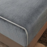 NNETM Luxurious Milk Fleece Queen Fitted Sheet - Cozy Grey
