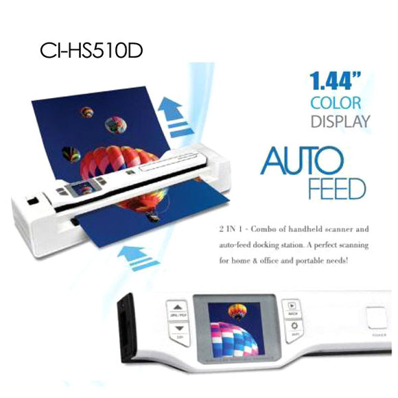 NNEDSZ 2-in-1 Combo Portable A4 1200DPI Photo & Document Scanner (CI-HS510D)