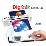 NNEDSZ 2-in-1 Combo Portable A4 1200DPI Photo & Document Scanner (CI-HS510D)