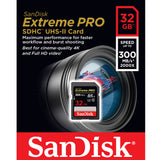 NNEDSZ 32GB Extreme Pro 300/260RW UHS-II/ U3 SDSDXPK-032G