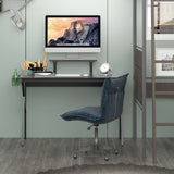 NNECW 120 x 55 cm Black Gaming Desk for Home Office Workstation