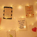 NNETM Photo Clips String Lights - Battery Operated String Lights with Clips(5M/16.40Ft)