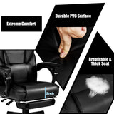 NNECW Ergonomic Racing Computer Chair with Adjustable Backrest for Office Black