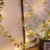 NNETM 2m 20LED Simulation Golden Leaf Decoration String Lights