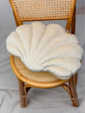 NNESN Seashell Shaped Decorative Pillow - Beige, 100% Polyester Fabric, 10x38x28 cm
