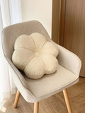 NNESN Floral Harmony Beige Decorative Pillow - Modern Polyester Design