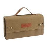 NNETM Outdoor Seasoning Bottles Set - Khaki Canvas Bag for Camping & BBQ