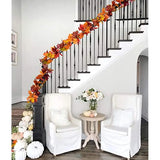 NNETM Autumn Maple Leaf Hanging Vine Garland