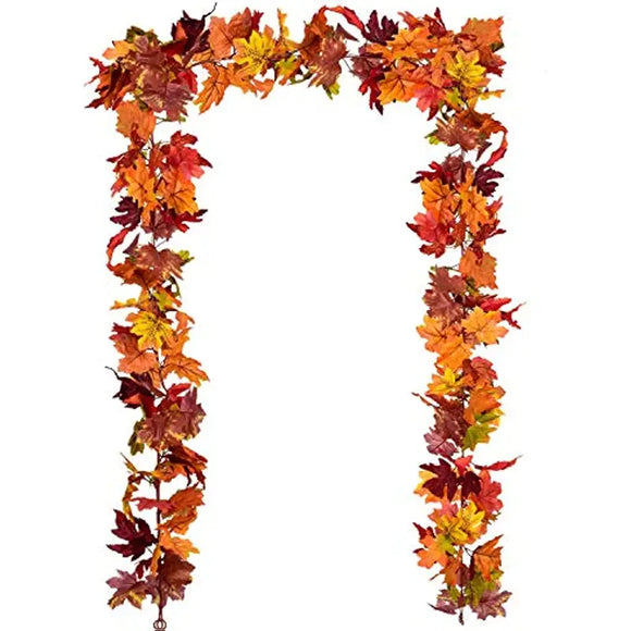 NNETM Autumn Maple Leaf Hanging Vine Garland