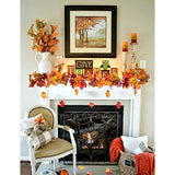 NNETM Autumn Maple Leaf Hanging Vine Garland