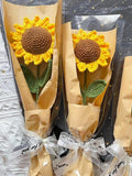 NNESN Sunflower Bliss Polyester Table Runner - 15x45 cm, Yellow
