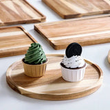 NNETM Acacia Wood 3 Layers Cupcake Stand - Elegant Display Rack for Desserts