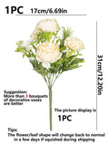 NNESN Elegant Yellow Silk Hydrangea Peony: Lifelike Floral Beauty for Every Space