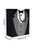 NNESN Chic Tuxedo Gift Bag: Perfect for Weddings, Father's Day,