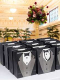 NNESN Chic Tuxedo Gift Bag: Perfect for Weddings, Father's Day,
