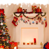 NNETM 24-Piece Christmas Wooden Hanging Ornaments Set for Festive Tree Decoration