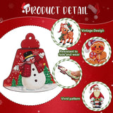NNETM 24-Piece Christmas Wooden Hanging Ornaments Set for Festive Tree Decoration