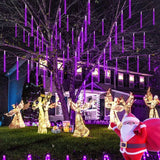 NNETM Galactic Glow: Purple Christmas Solar Meteor Shower Lamp