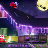 NNETM Galactic Glow: Purple Christmas Solar Meteor Shower Lamp