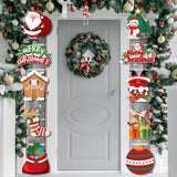 NNETM 10PCS Snowman & Socks Door Hanging Set
