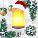 NNETM Twinkling Yuletide Flames: 4pc LED Christmas Light Bulb Set