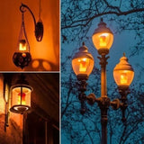 NNETM Twinkling Yuletide Flames: 4pc LED Christmas Light Bulb Set