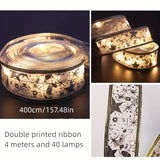 NNETM 4.0 Meter Christmas Tree Decoration Lights Ribbon
