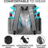 NNETM Large Capacity Waterproof Picnic Backpack - Grey