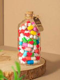 NNESN Mini Color Pill Wish Bottle - Multicolor Glass Capsule