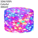NNETM Solar String Lights - 1-Pack Copper Wire Fairy Lights