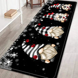 NNETM Adorable Christmas Faceless Gnome Kitchen Rug