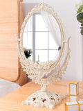 NNESN European-Style Vintage Double-Sided Makeup Mirror