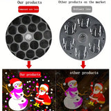 NNETM Santa Claus LED Snowflake Projection Light - 16 Patterns
