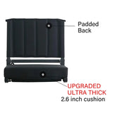 NNETM Portable Outdoor Stand Sports Seat with Back Support and Wide Cushion