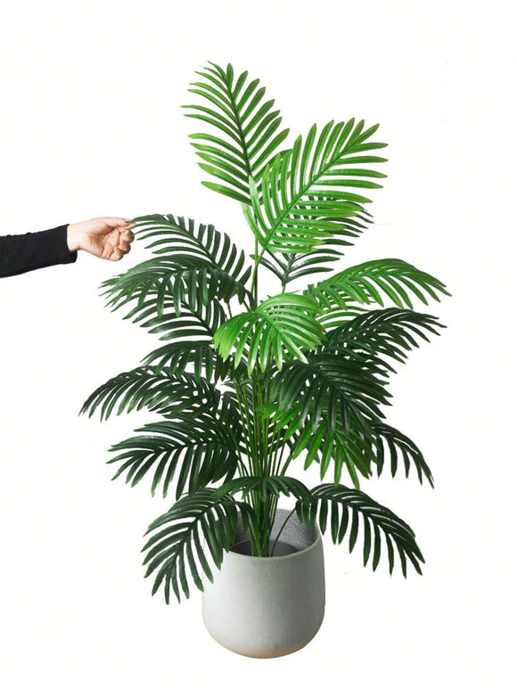 NNESN 120cm Artificial Palm Tree - Lifelike Tropical Décor with 18 Large Leaves