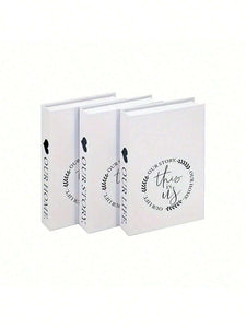 NNESN Chic Decorative Book Set (3Pcs) - This Is Us Collection