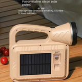 NNETM Antique Metal Finish Solar Outdoor Camping Light - COB Type