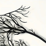 NNETM Iron Horse Branch Wall Decoration - Elegant Metal Animal Silhouette Craft